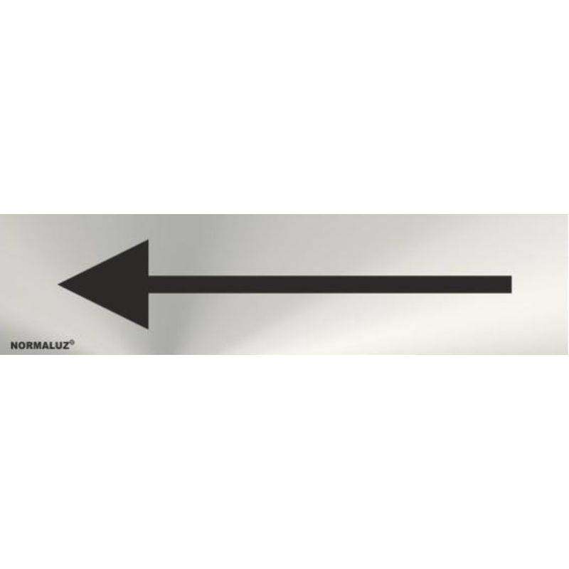 RD707095 NORMALUZ - SEÑAL INOX FLECHA 200X50mm