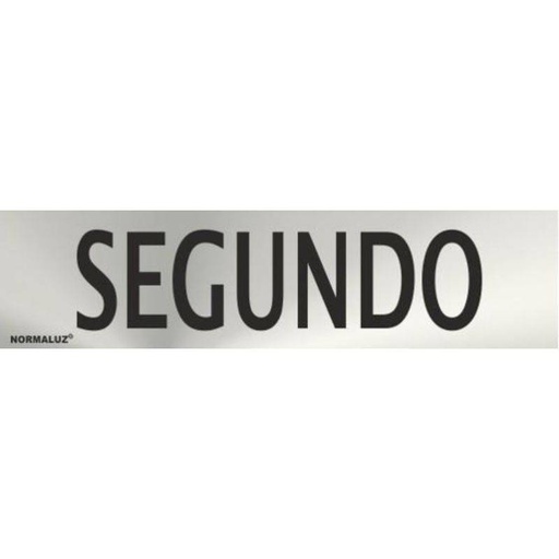 [00119940] RD707098 NORMALUZ - SEÑAL INOX SEGUNDO 200X50mm