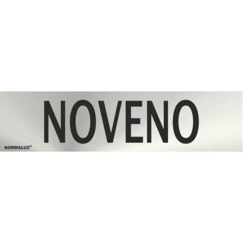 RD707105 NORMALUZ - SEÑAL INOX NOVENO 200X50mm