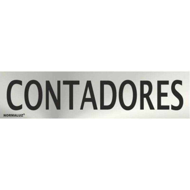 RD707114 NORMALUZ - SEÑAL INOX CONTADORES 200X50mm
