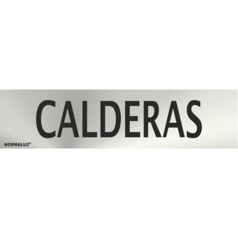 RD707115 NORMALUZ - SEÑAL INOX CALDERAS 200X50mm