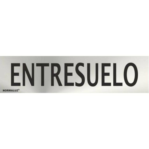 [00119961] RD707119 NORMALUZ - SEÑAL INOX ENTRESUELO 200X50mm