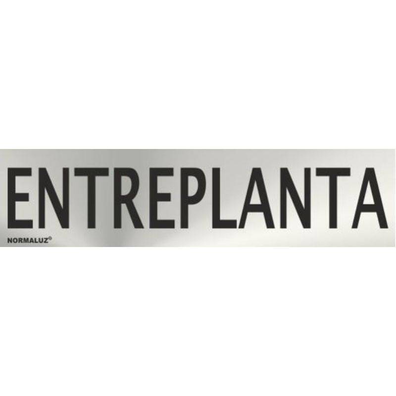 RD707120 NORMALUZ - SEÑAL INOX ENTREPLANTA 200X50mm