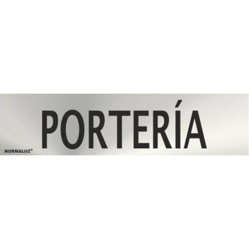 RD707121 NORMALUZ - SEÑAL INOX PORTERIA 200X50mm