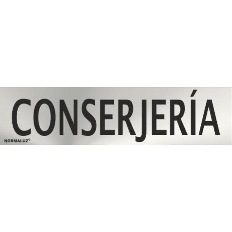 RD707122 NORMALUZ - SEÑAL INOX CONSERJERIA 200X50mm