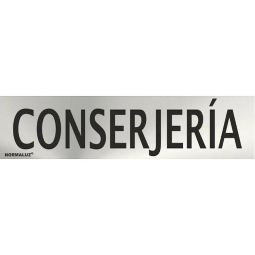 [00119964] RD707122 NORMALUZ - SEÑAL INOX CONSERJERIA 200X50mm