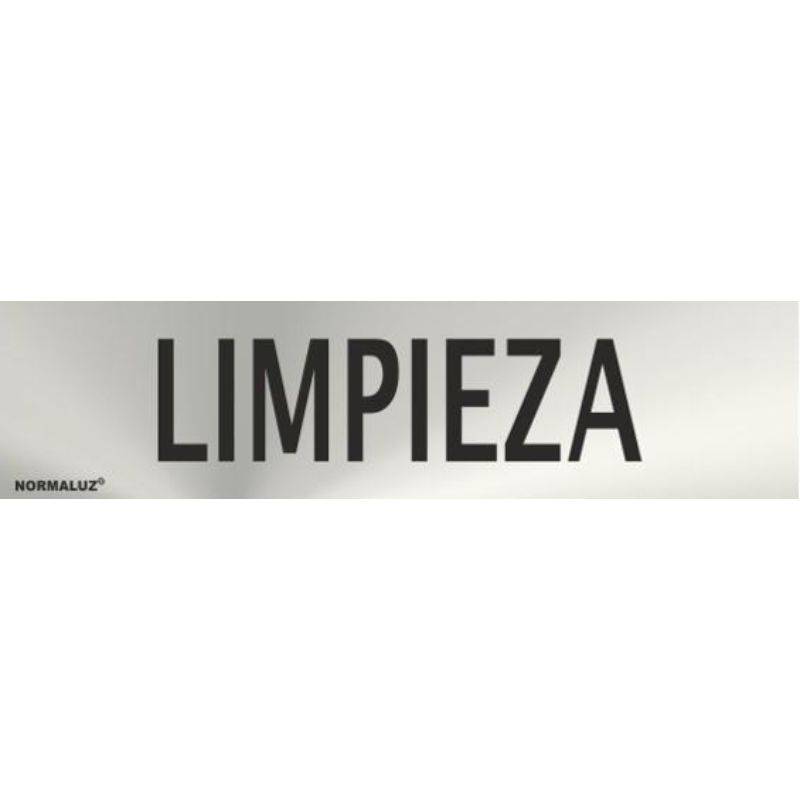 RD707123 NORMALUZ - SEÑAL INOX LIMPIEZA 200X50mm