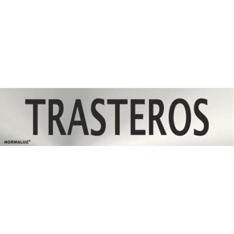 RD707125 NORMALUZ - SEÑAL INOX TRASTEROS 200X50mm