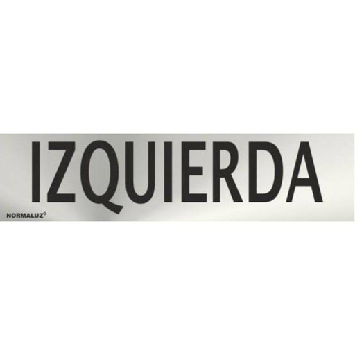 [00119969] RD707127 NORMALUZ - SEÑAL INOX IZQUIERDA 200X50mm