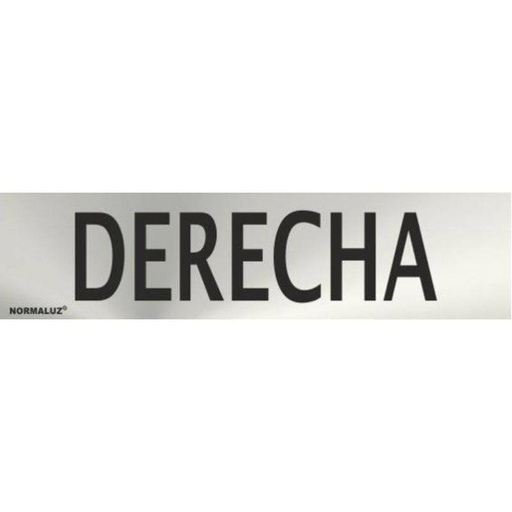 [00119970] RD707128 NORMALUZ - SEÑAL INOX DERECHA 200X50mm