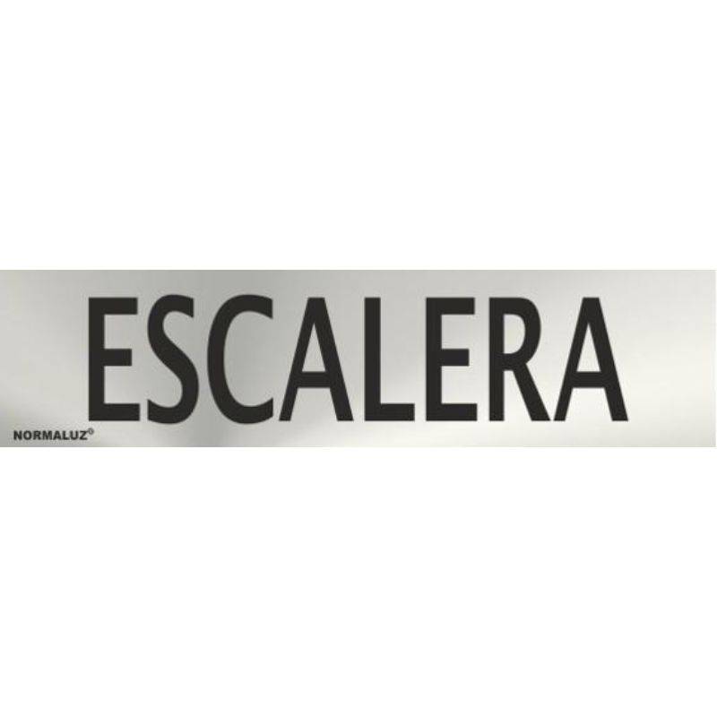 RD707129 NORMALUZ - SEÑAL INOX ESCALERA 200X50mm