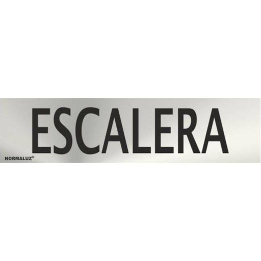 [00119971] RD707129 NORMALUZ - SEÑAL INOX ESCALERA 200X50mm
