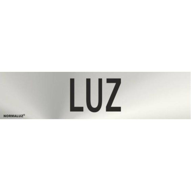 RD707134 NORMALUZ - SEÑAL INOX LUZ 200X50mm