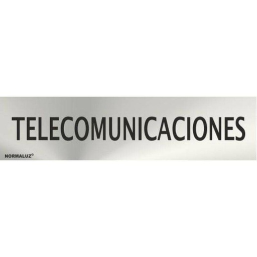 [00119977] RD707135 NORMALUZ - SEÑAL INOX TELECOMUNICACIONES 200X50mm