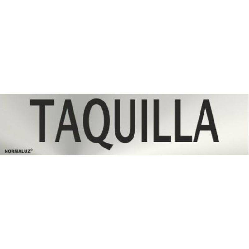 RD707136 NORMALUZ - SEÑAL INOX TAQUILLA 200X50mm