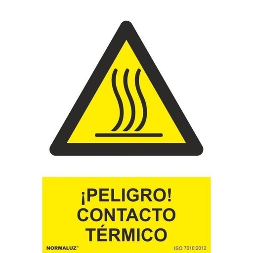 [00120996] RD30073 NORMALUZ - SEÑAL PELIGRO CONTACTO TERMICO PVC 0,7mm 210X300mm