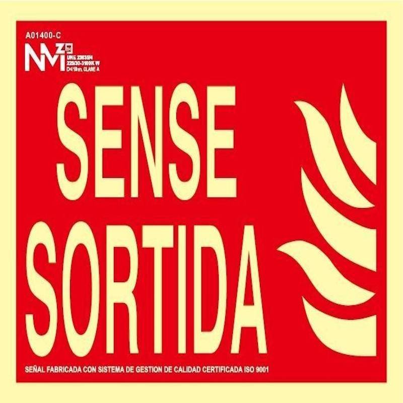 B01100-C NORMALUZ - S. SENSE SORTIDA 320X160 PVC 0,7 CLASE B