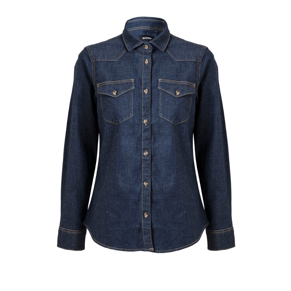 405007S VELILLA - Camisa denim stretch manga larga mujer