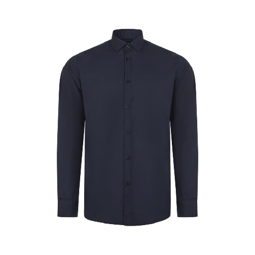 [8550] 405009 VELILLA - Camisa manga larga hombre (AZUL NAVY, S)