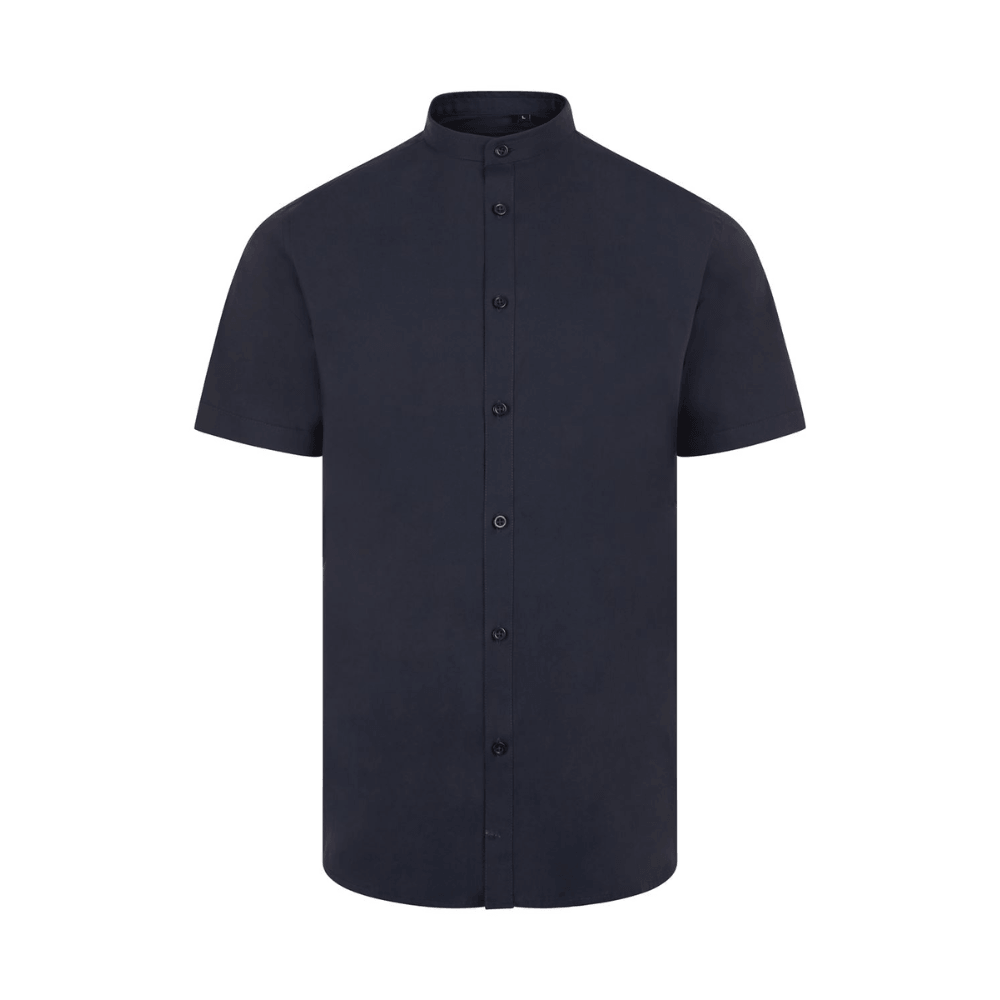 405012S VELILLA - Camisa cuello tirilla stretch manga corta hombre