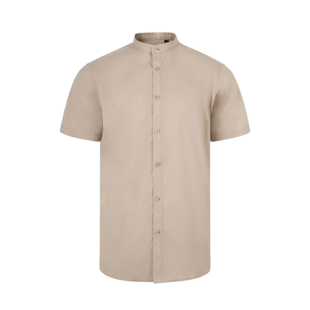 405012S VELILLA - Camisa cuello tirilla stretch manga corta hombre