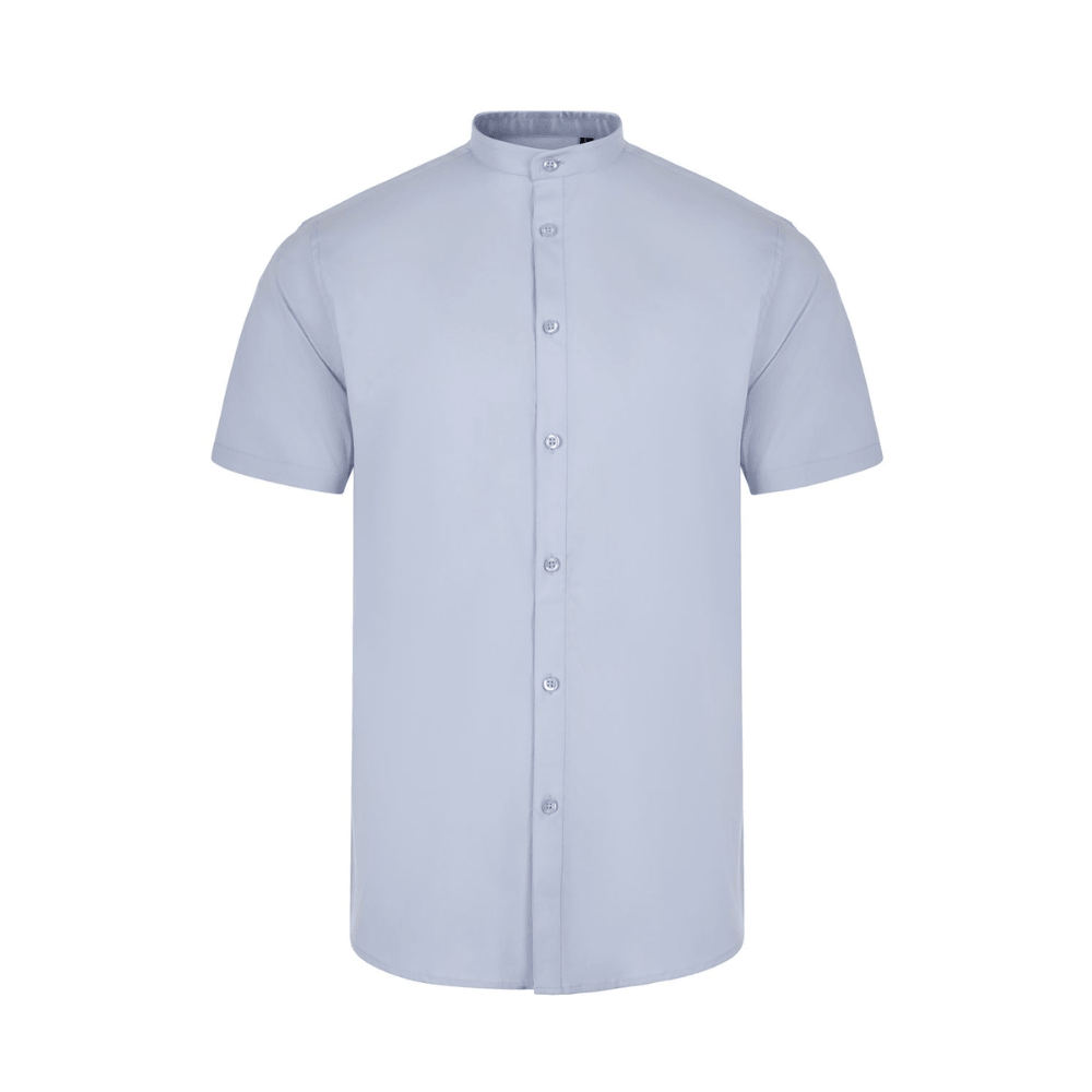405012S VELILLA - Camisa cuello tirilla stretch manga corta hombre