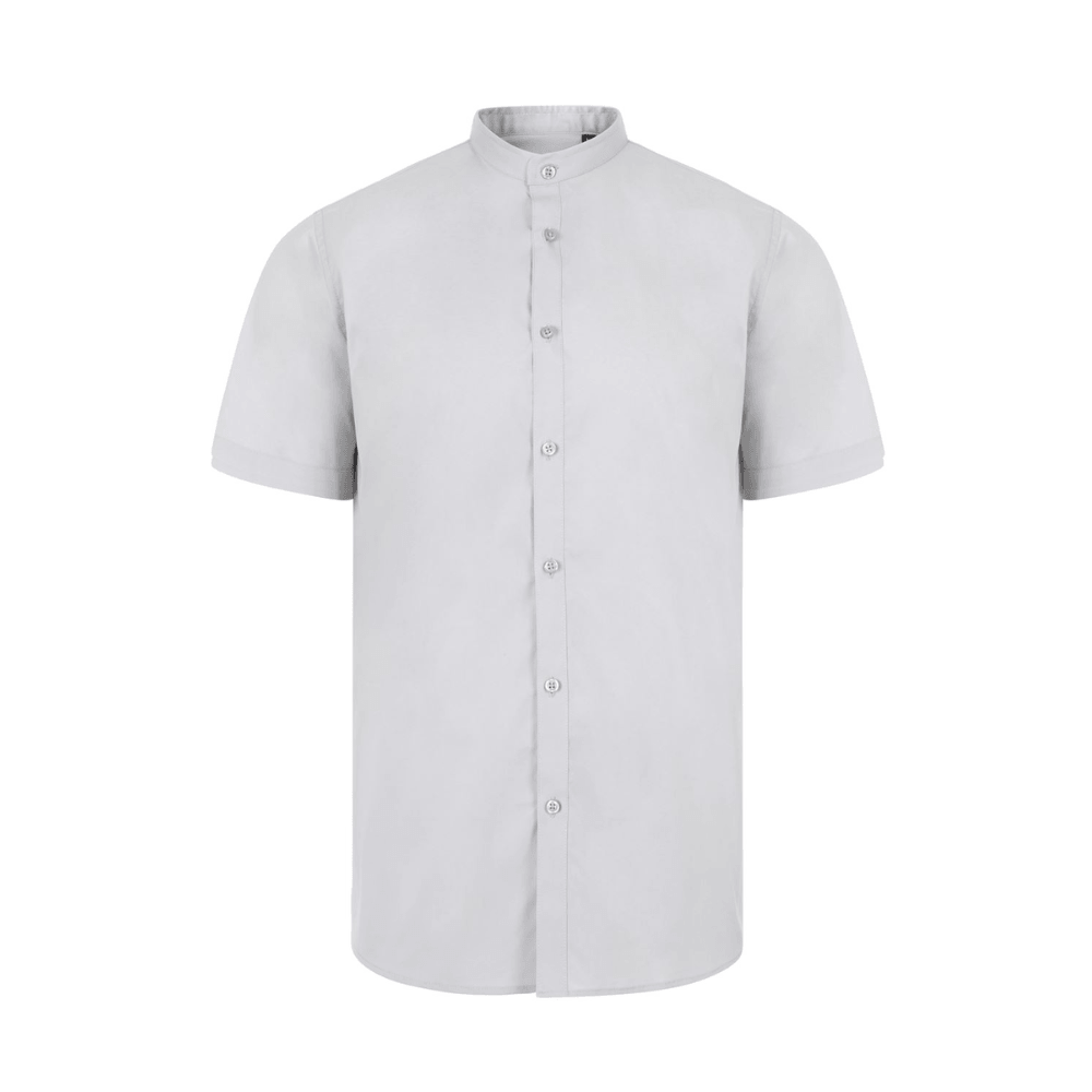 405012S VELILLA - Camisa cuello tirilla stretch manga corta hombre