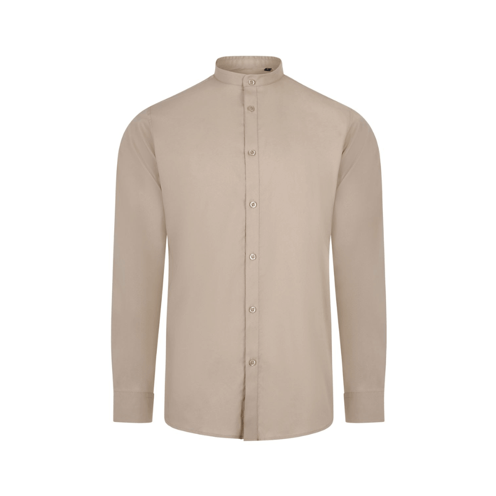 405013S VELILLA - Camisa cuello tirilla stretch manga larga hombre