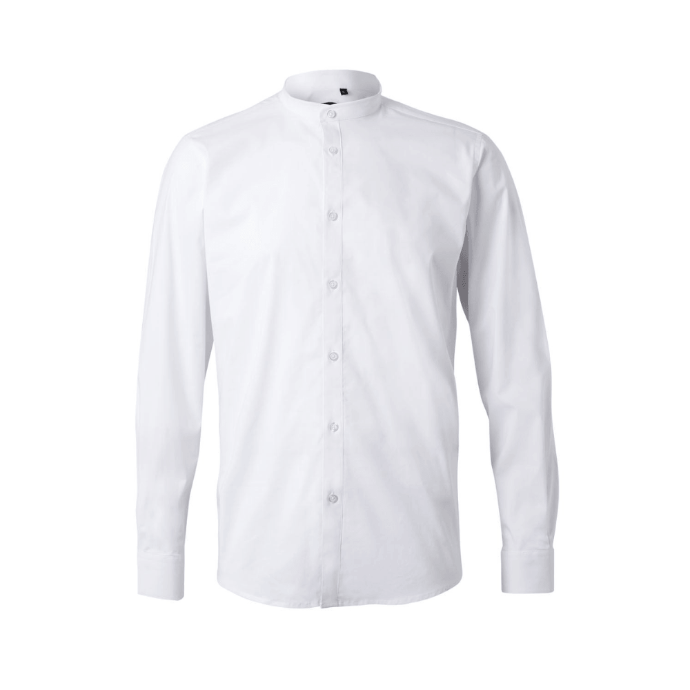 405013S VELILLA - Camisa cuello tirilla stretch manga larga hombre