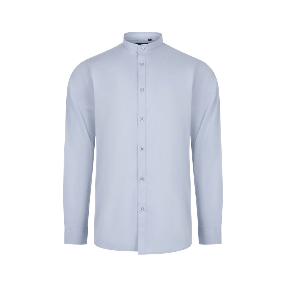 405013S VELILLA - Camisa cuello tirilla stretch manga larga hombre