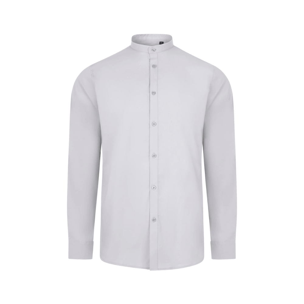 405013S VELILLA - Camisa cuello tirilla stretch manga larga hombre