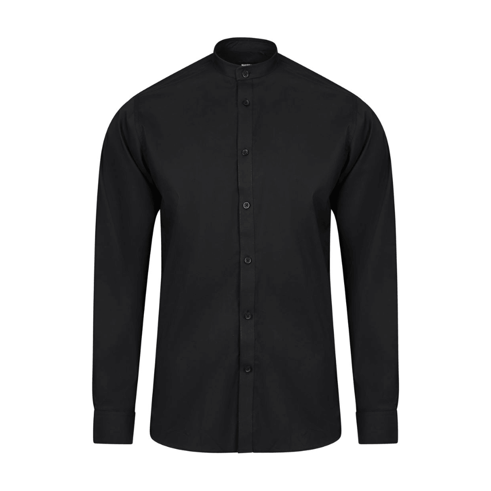 405013S VELILLA - Camisa cuello tirilla stretch manga larga hombre