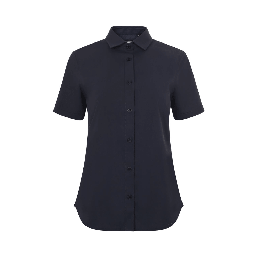 [8910] 405018S VELILLA - Camisa manga corta stretch mujer (AZUL NAVY, XS)