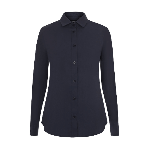 [8952] 405019S VELILLA - Camisa manga larga stretch mujer (AZUL NAVY, XS)