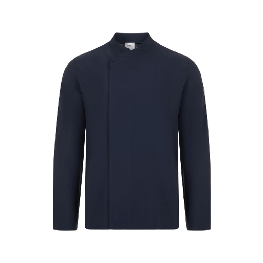[9161] 405210 VELILLA - Chaqueta de cocina microfibra con espalda Coolmax® manga larga (AZUL NAVY, XS)