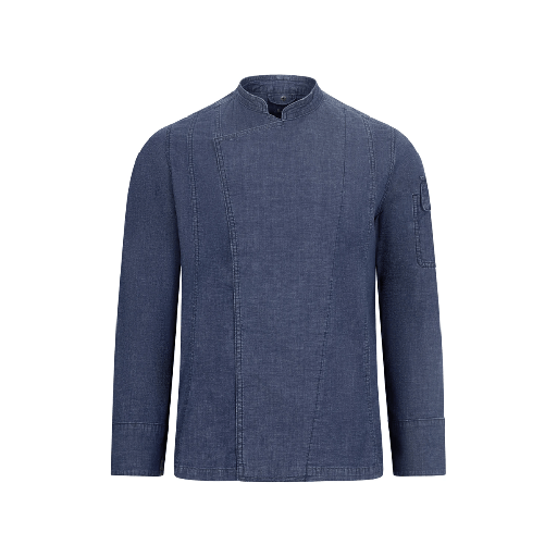 [9220] 405212S VELILLA - Chaqueta de cocina denim (DENIM AZUL, S)