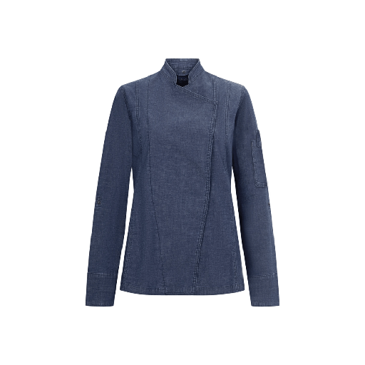[9238] 405212SW VELILLA - Chaqueta de cocina denim mujer (DENIM AZUL, XS)