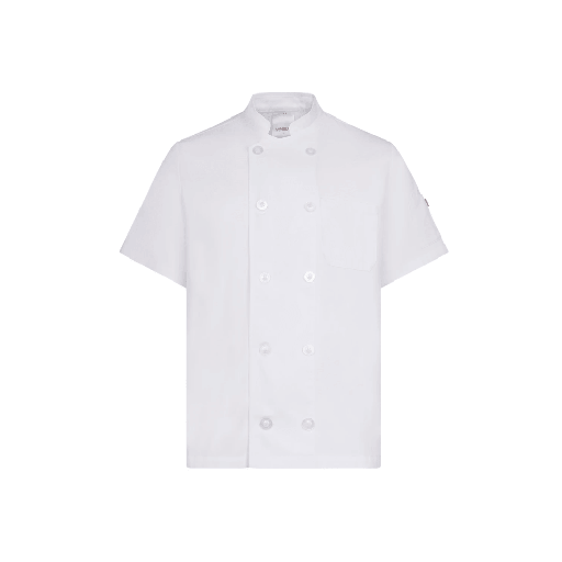 [9256] 405222 VELILLA - Chaqueta de cocina manga corta (BLANCO, XS)