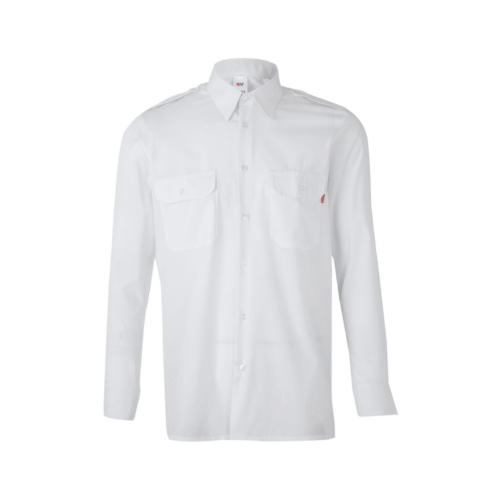 530 VELILLA - Camisa con galoneras manga larga