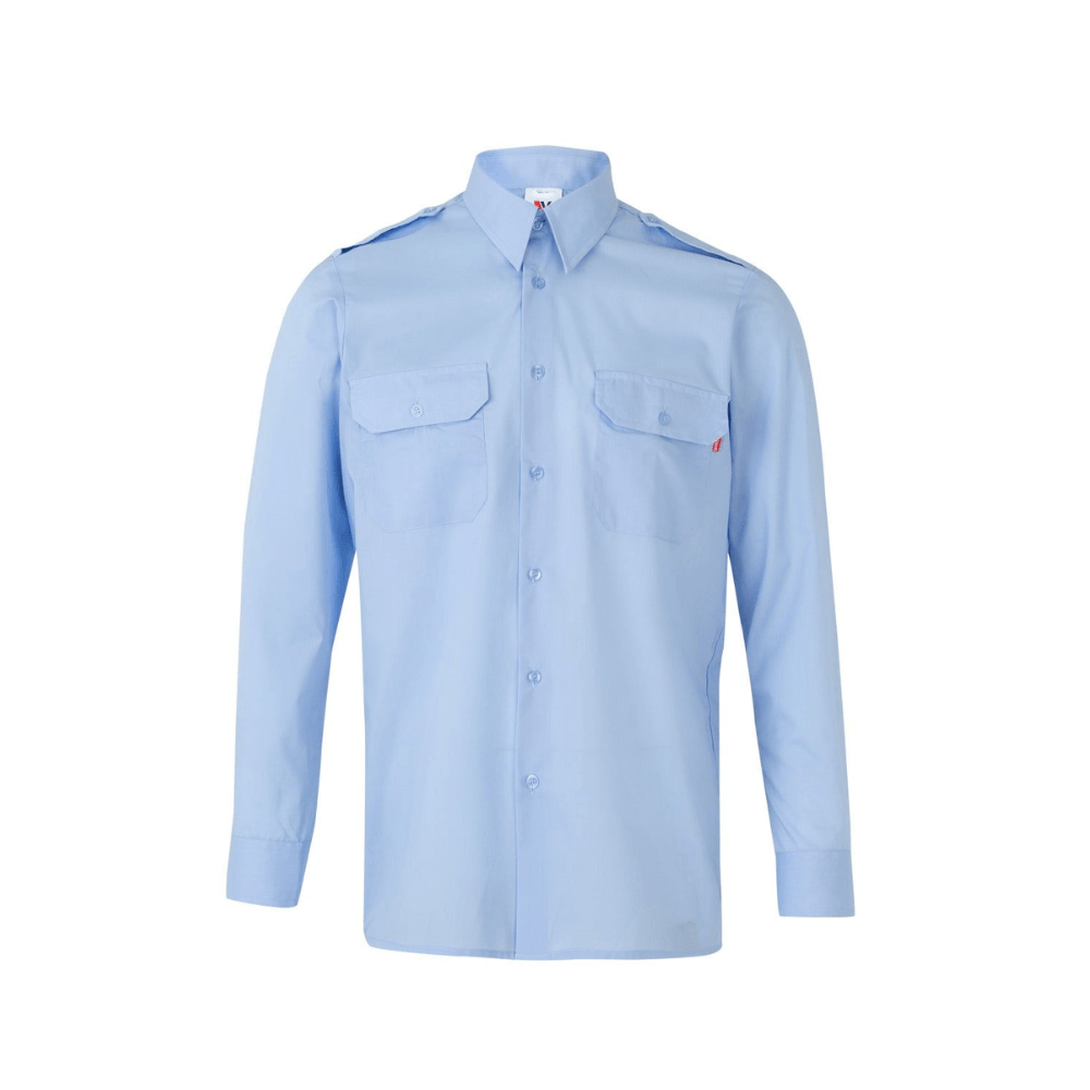 530 VELILLA - Camisa con galoneras manga larga