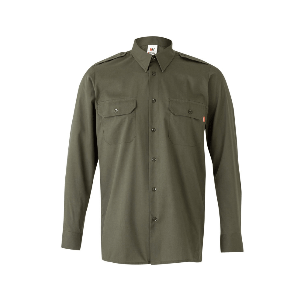 530 VELILLA - Camisa con galoneras manga larga