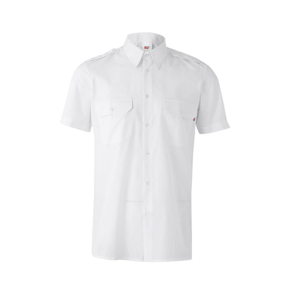532 VELILLA - Camisa con galoneras manga corta