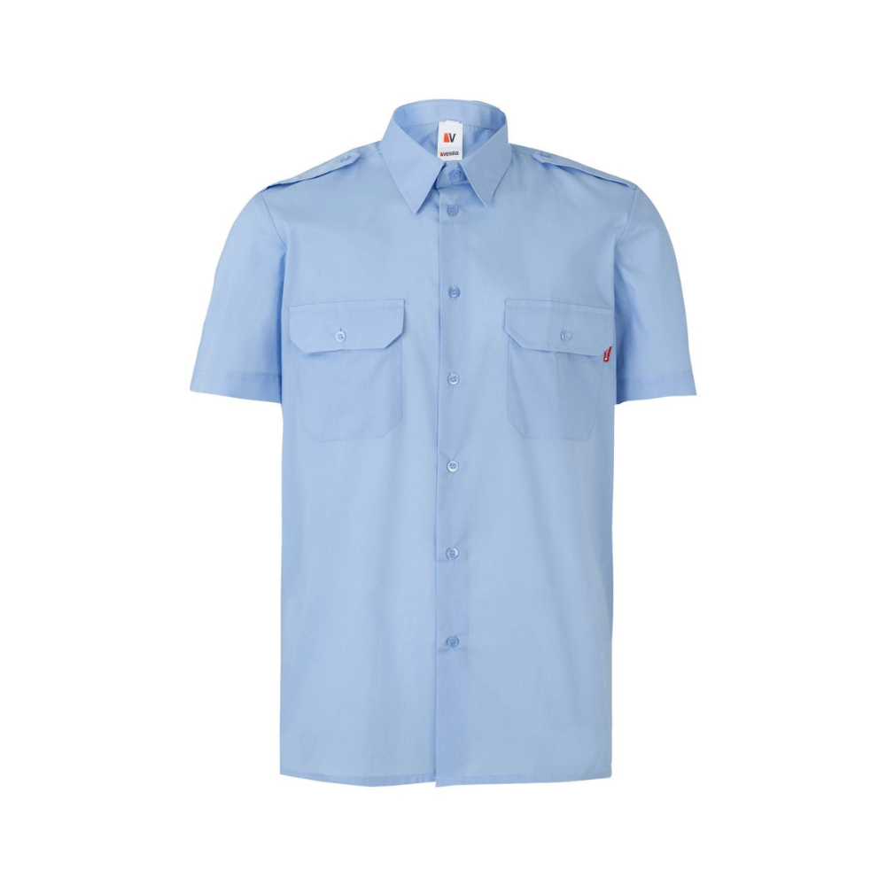 532 VELILLA - Camisa con galoneras manga corta