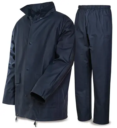 [00137171] 188TAPP METEO - Traje de agua (chaqueta y pantalón) en poliuretano/ poliéster (VERDE, S)