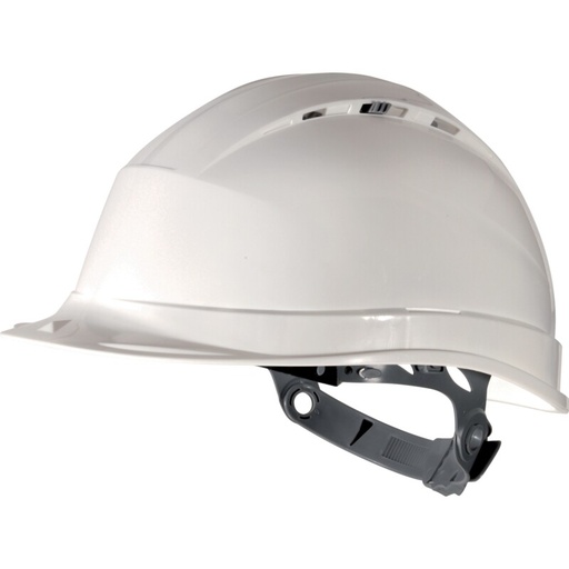 [00166317] QUARTZ I DELTA PLUS - Casco de obra ventilado con ajuste de cremallera (AMARILLO)