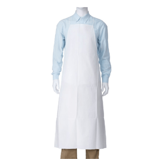 [00137323] 21035 SAFETOP - Mandil blanco de polipropileno microporoso 115x75cm