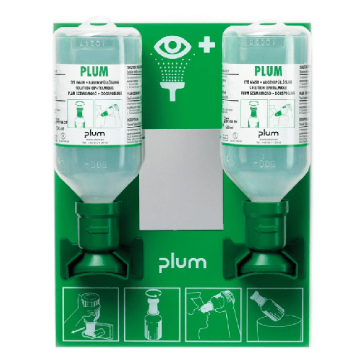 [00135833] 11023 SAFETOP - Station doble de pared con dos botellas de solución salina
