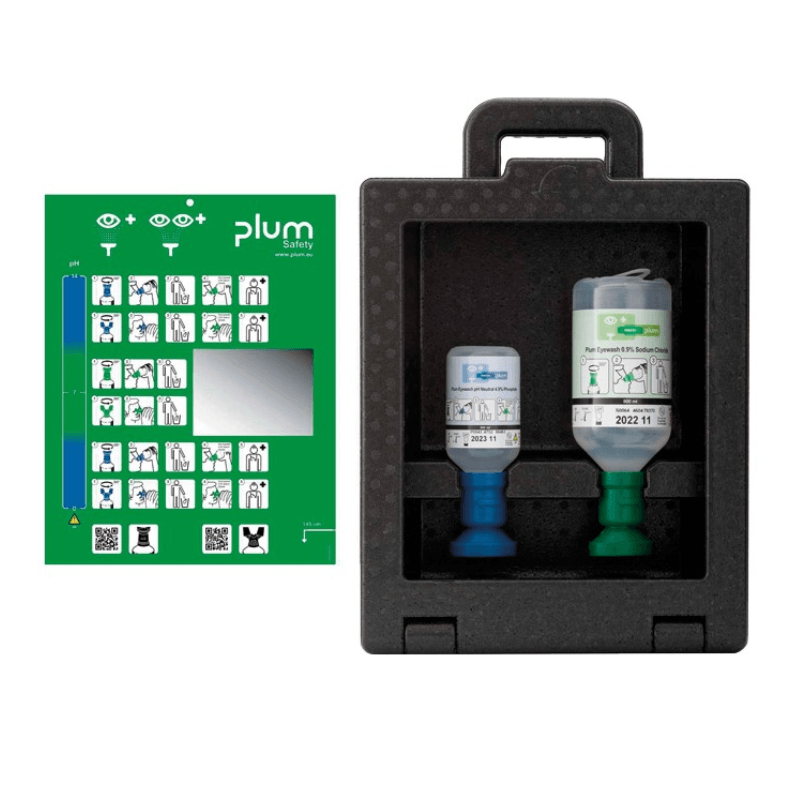 11024 SAFETOP - Combi box armario pared con solución salina 500 y PH neutro 200