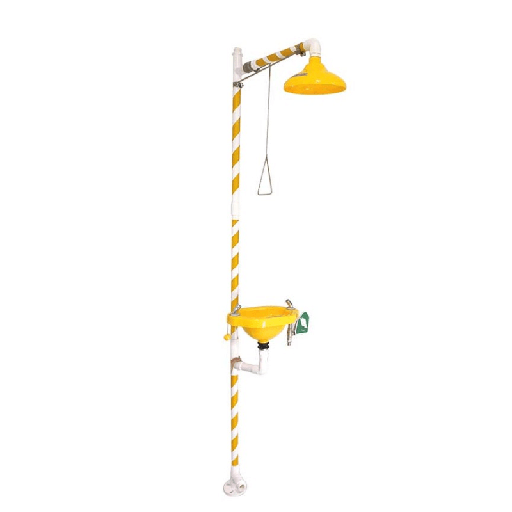 [00135835] 11026 SAFETOP - Ducha de PVC con tirador y con lavaojos