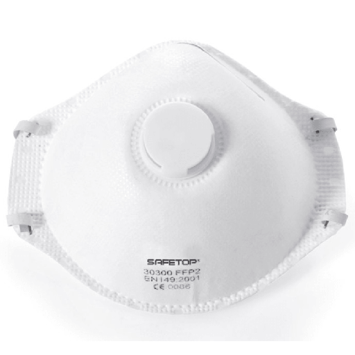[00139345] 30300 SAFETOP - Mascarilla preformada con válvula FFP2 NR D